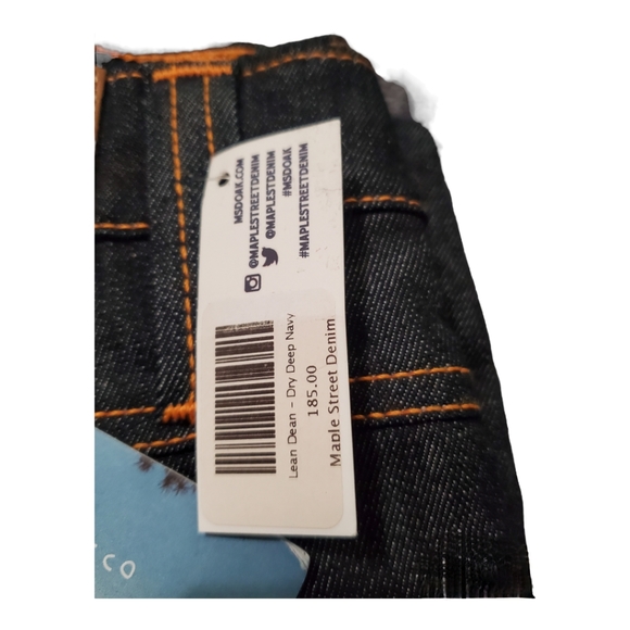 36 / 32 / Nudie Jeans Lean Dean Dry Deep Navy Brand New - Picture 3 of 4